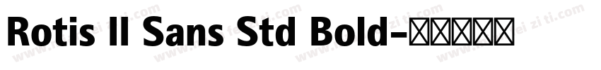 Rotis II Sans Std Bold字体转换